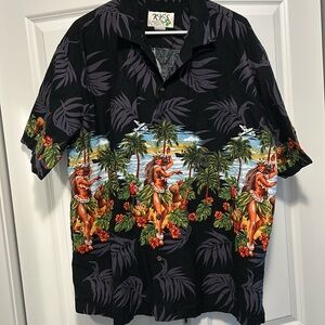 Gorgeous Vintage Hawaii Hula girl shirt.